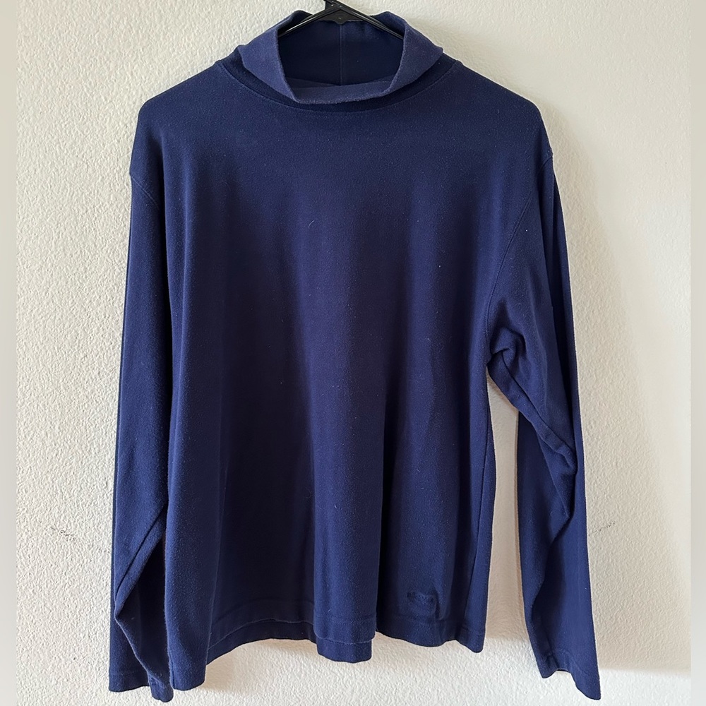 Patagonia Vintage Blue Organic Cotton Turtleneck